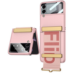 Galaxy Z Flip 3 Case Zore Flio Kıpta Cover Pink