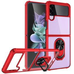 Galaxy Z Flip 3 Case Zore Mola Cover Red