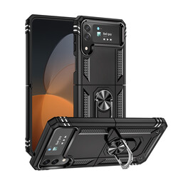Galaxy Z Flip 4 Case Zore Vega Cover Black