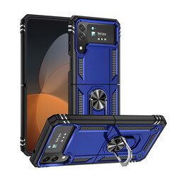Galaxy Z Flip 4 Case Zore Vega Cover Blue
