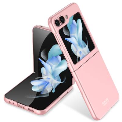 Galaxy Z Flip 5 Case Zore Hard Kipta Cover Pink