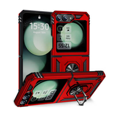 Galaxy Z Flip 6 Case Zore Vega Cover Red