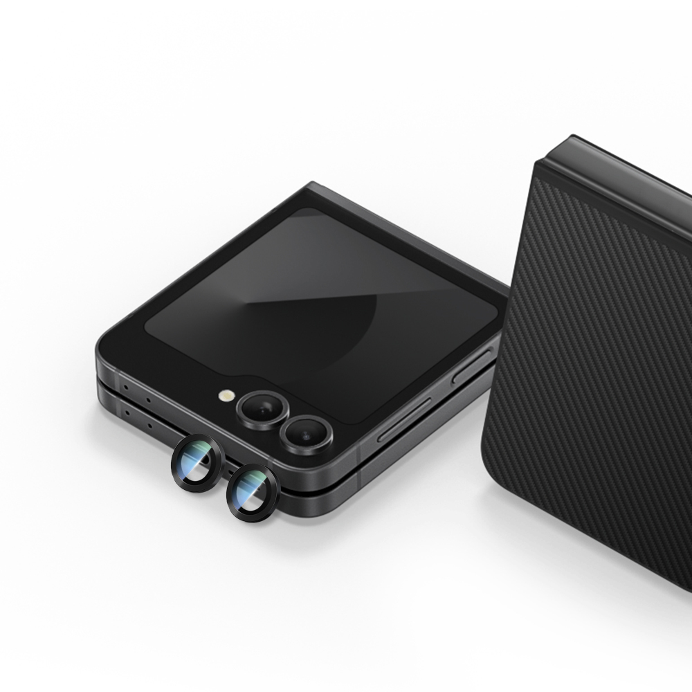 Galaxy Z Flip 6 CaseWorld Alloy Series Oleophobic Anti-Reflective Camera Lens Protector - 6