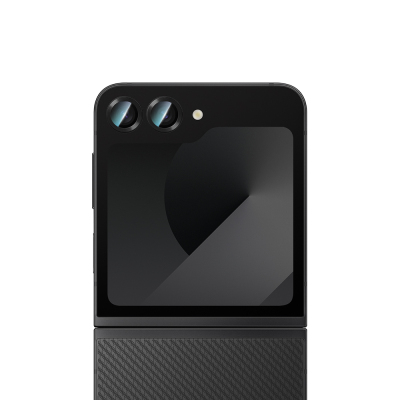 Galaxy Z Flip 6 CaseWorld Alloy Series Oleophobic Anti-Reflective Camera Lens Protector Black