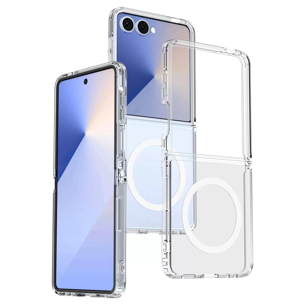 Galaxy Z Flip 7 Case Camera Protection M-safe Hard PC Zore Porto Cover - 3
