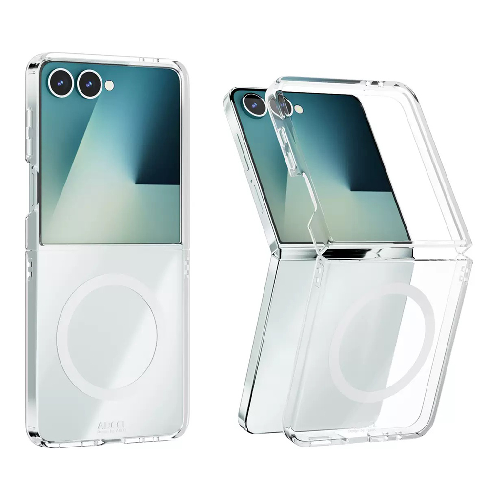 Galaxy Z Flip 7 Case Camera Protection M-safe Hard PC Zore Porto Cover - 2
