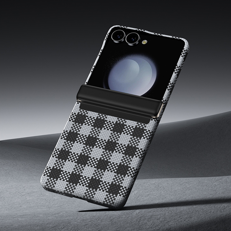 Galaxy Z Flip 7 Case M-safe Charging Feature Plaid Design Benks ArmorAir ArmorVichy Kevlar Cover - 9