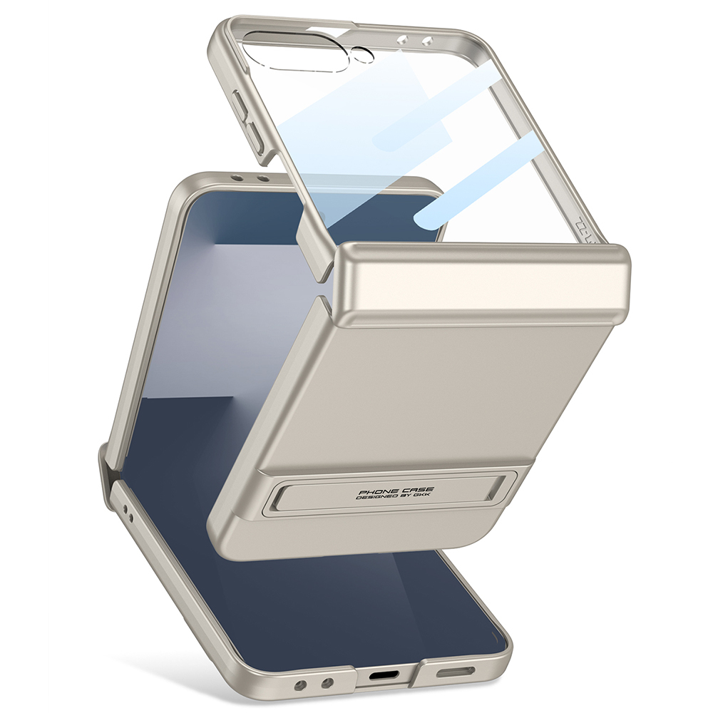 Galaxy Z Flip 7 Case Zore Kıpta Stand Cover - 4