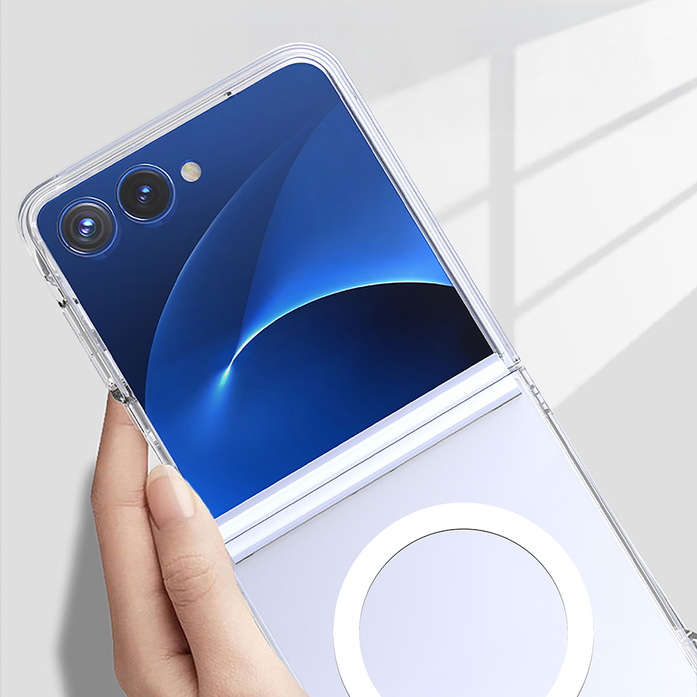 Galaxy Z Flip 7 Kılıf Kamera Korumalı M-safe Sert PC Zore Porto Kapak - 4