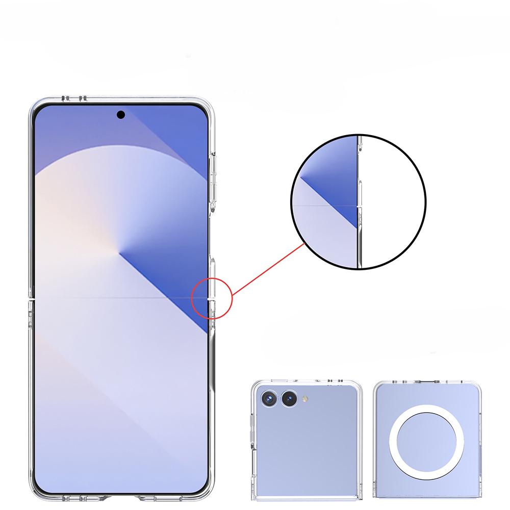 Galaxy Z Flip 7 Kılıf Kamera Korumalı M-safe Sert PC Zore Porto Kapak - 6