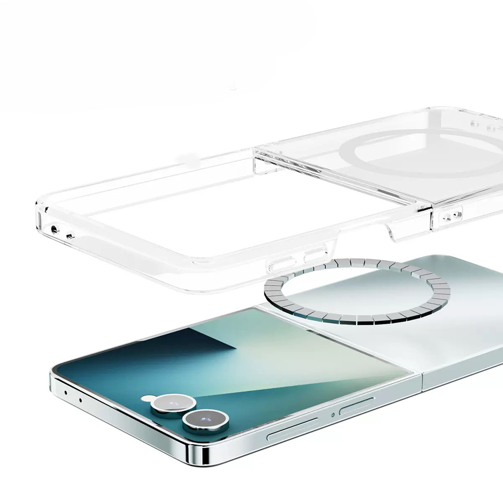 Galaxy Z Flip 7 Kılıf Kamera Korumalı M-safe Sert PC Zore Porto Kapak - 9