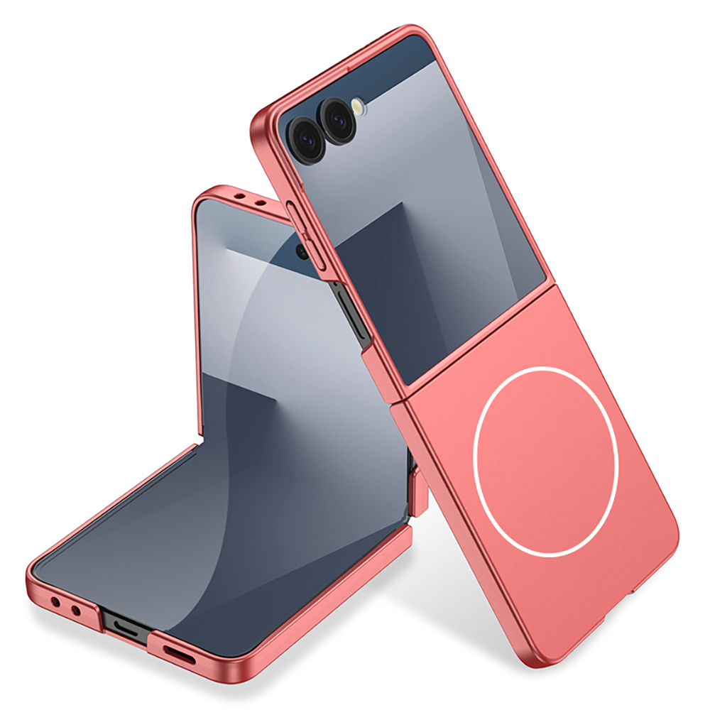 Galaxy Z Flip 7 Kılıf Wireless Şarj Özellikli Zore Kıpta M-safe Kapak - 7