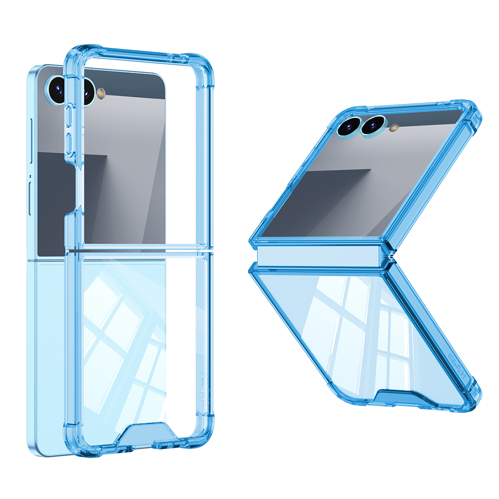 Galaxy Z Flip 7 Kılıf Zore Full Camlı Kıpta Kapak - 1