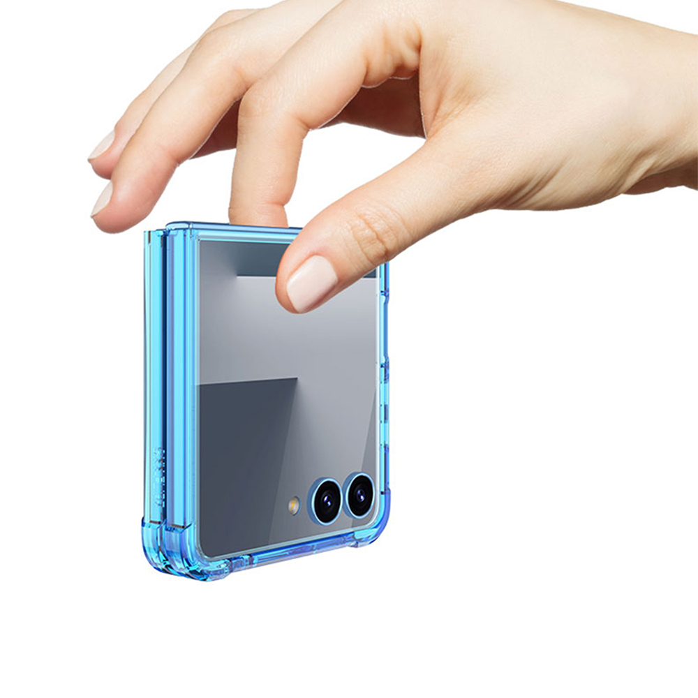 Galaxy Z Flip 7 Kılıf Zore Full Camlı Kıpta Kapak - 4