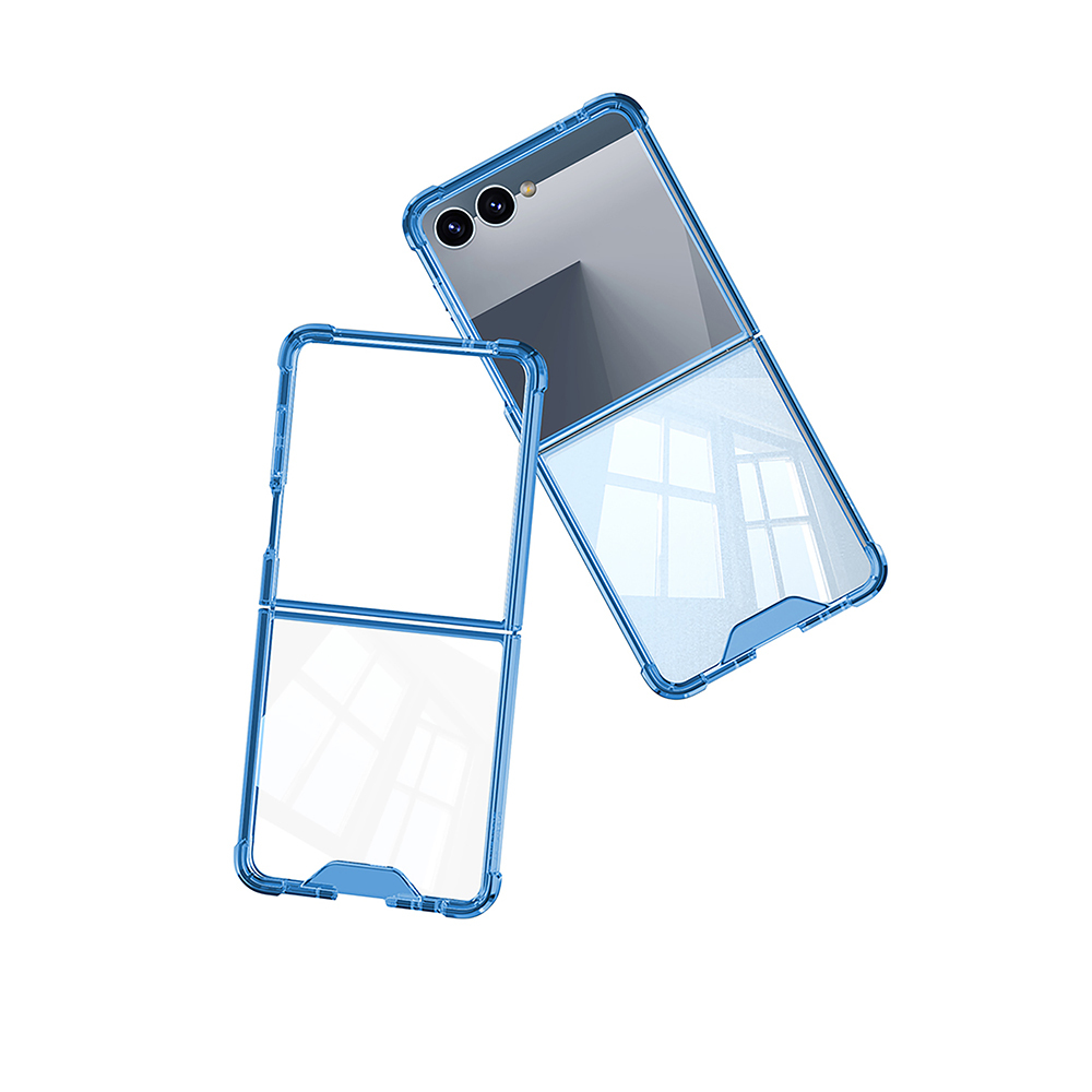 Galaxy Z Flip 7 Kılıf Zore Full Camlı Kıpta Kapak - 5