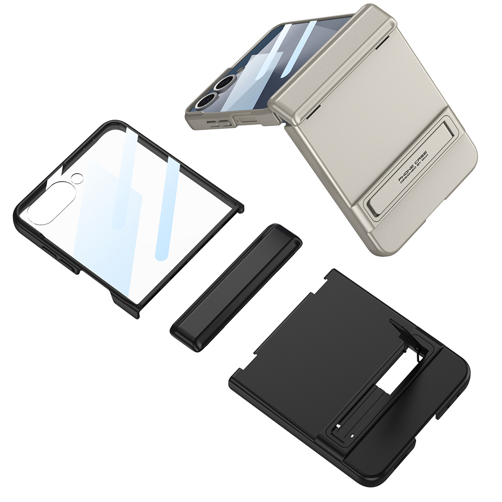 Galaxy Z Flip 7 Kılıf Zore Kıpta Standlı Kapak - 5