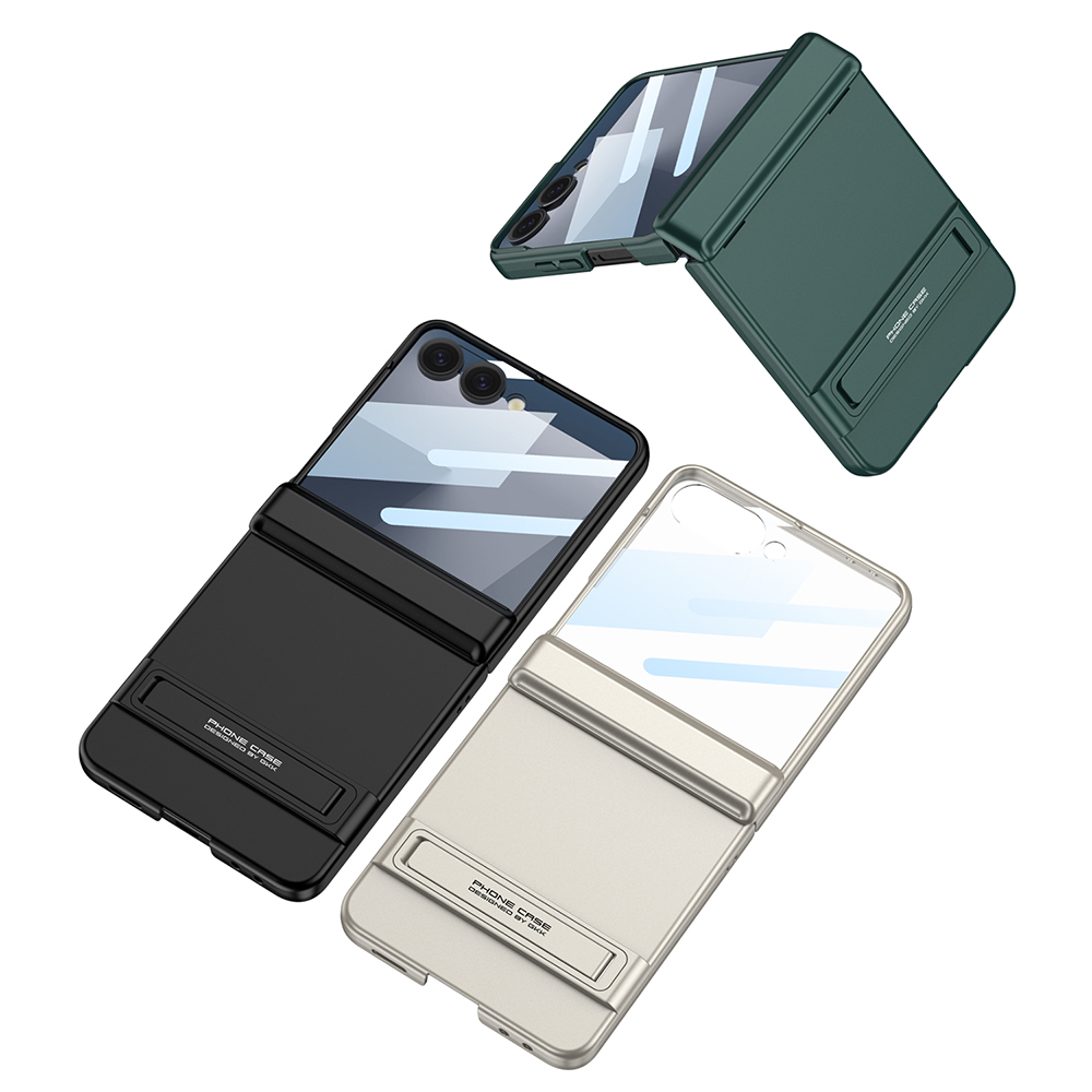 Galaxy Z Flip 7 Kılıf Zore Kıpta Standlı Kapak - 6