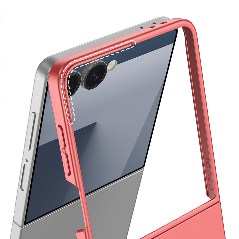 Galaxy Z Flip 7 Kılıf Zore Sert Kıpta Kapak - 14