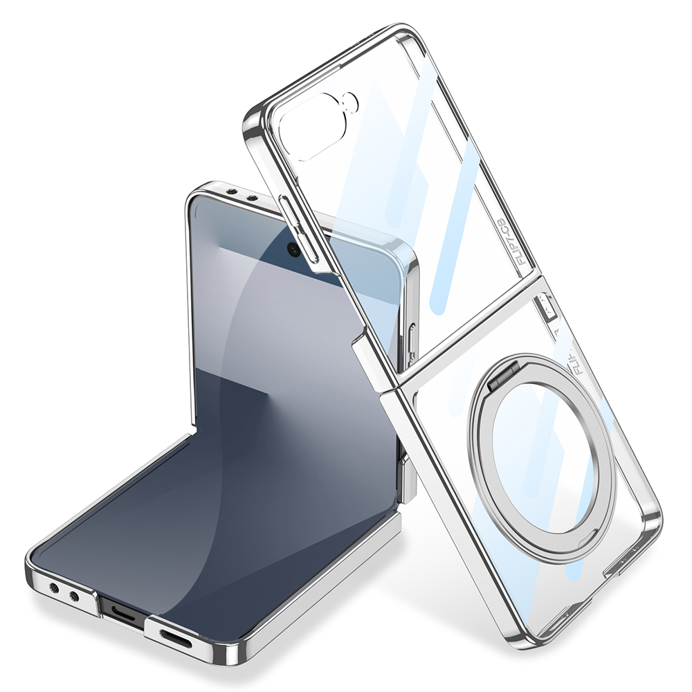 Galaxy Z Flip 7 M-safe Şarj Özellikli Zore Kıpta KPT-02 Standlı Kapak - 2