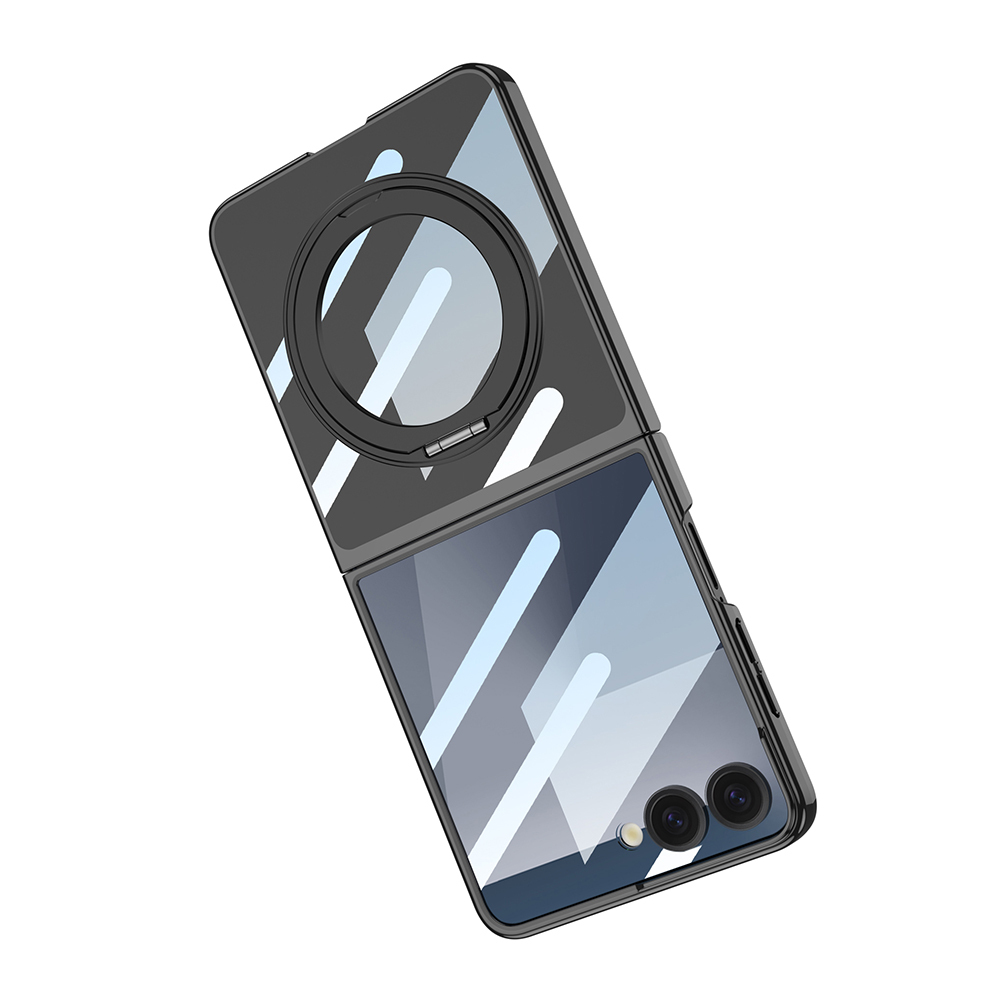 Galaxy Z Flip 7 M-safe Şarj Özellikli Zore Kıpta KPT-02 Standlı Kapak - 10