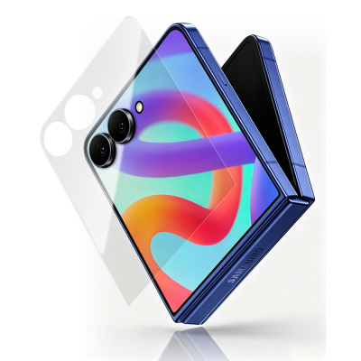 Galaxy Z Flip 7 Mohseven Sapphire Coating 2.5D HD Temperli Cam Ekran Koruyucu Şeffaf