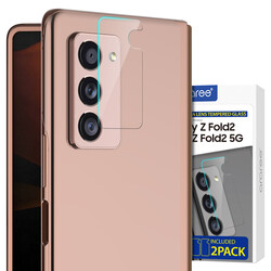 Galaxy Z Fold 2 Araree C-Subcore Temperli Kamera Koruyucu Renksiz