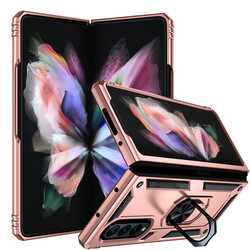 Galaxy Z Fold 3 Kılıf Zore Vega Kapak Rose Gold