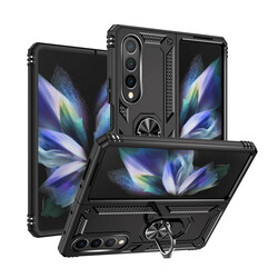 Galaxy Z Fold 4 Case Zore Vega Cover Black