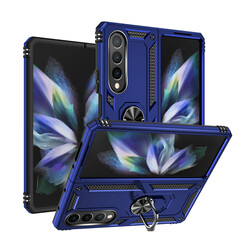 Galaxy Z Fold 4 Kılıf Zore Vega Kapak Mavi