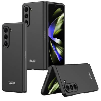 Galaxy Z Fold 5 Case Zore Hard Kipta Cover Black