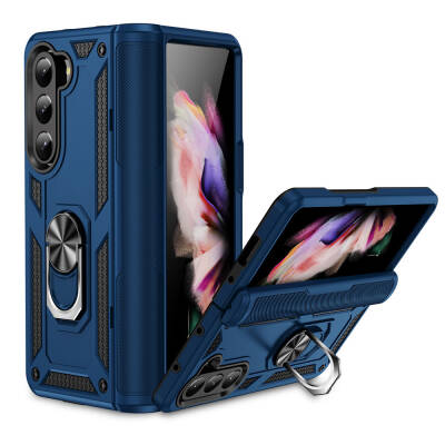 Galaxy Z Fold 5 Case Zore Vega Cover Blue