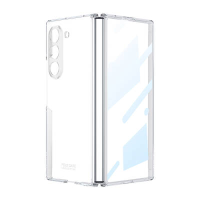 Galaxy Z Fold 6 Case Zore Full Glass Cover Şeffaf