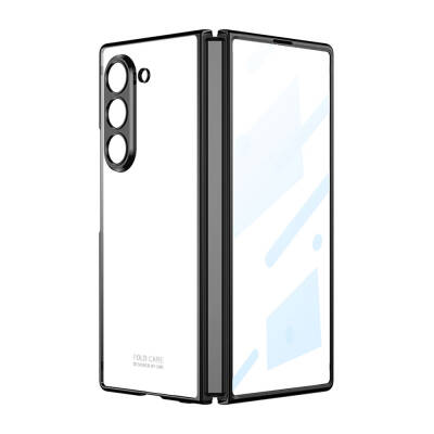 Galaxy Z Fold 6 Case Zore Full Glass Cover Black