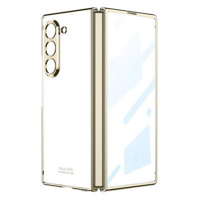 Galaxy Z Fold 6 Case Zore Full Glass Cover Gold