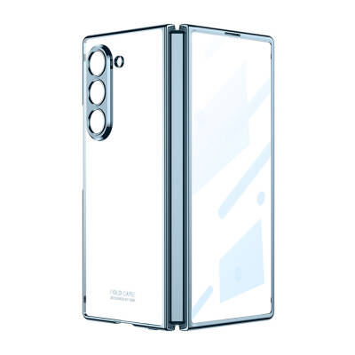 Galaxy Z Fold 6 Case Zore Full Glass Cover Blue