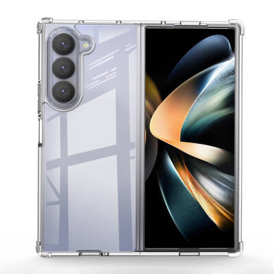 Galaxy Z Fold 6 Case Zore Nitro Anti Shock Silicone Şeffaf