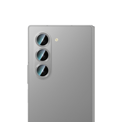 Galaxy Z Fold 6 CaseWorld Alloy Series Oleophobic Anti-Reflective Camera Lens Protector Silver