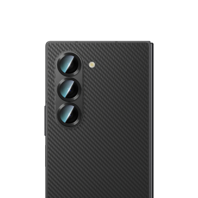 Galaxy Z Fold 6 CaseWorld Alloy Series Oleophobic Anti-Reflective Camera Lens Protector Black
