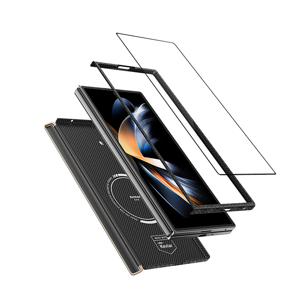 Galaxy Z Fold 7 Benks ArmorAir ArmorGrid Grand Combo Triple Accessory Set (Front & Back Kevlar Cover + Screen Protector) - 5