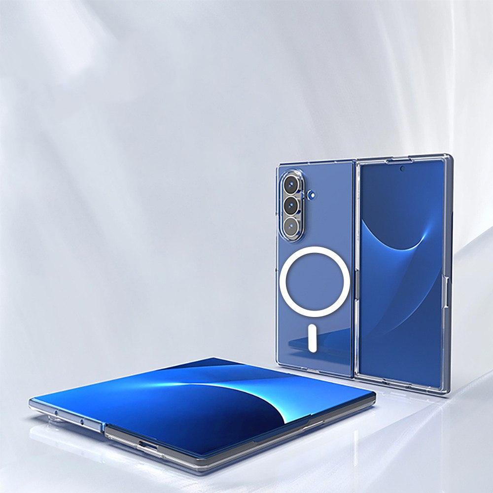 Galaxy Z Fold 7 Case Camera Protection M-safe Hard PC Zore Porto Cover - 5