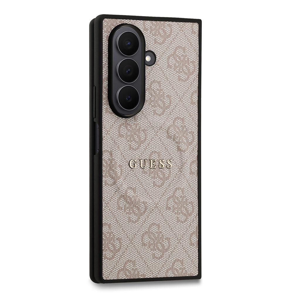 Galaxy Z Fold 7 Case Guess Original Licensed M-safe Charging Feature 4G Pattern Text Logo Cover - 14