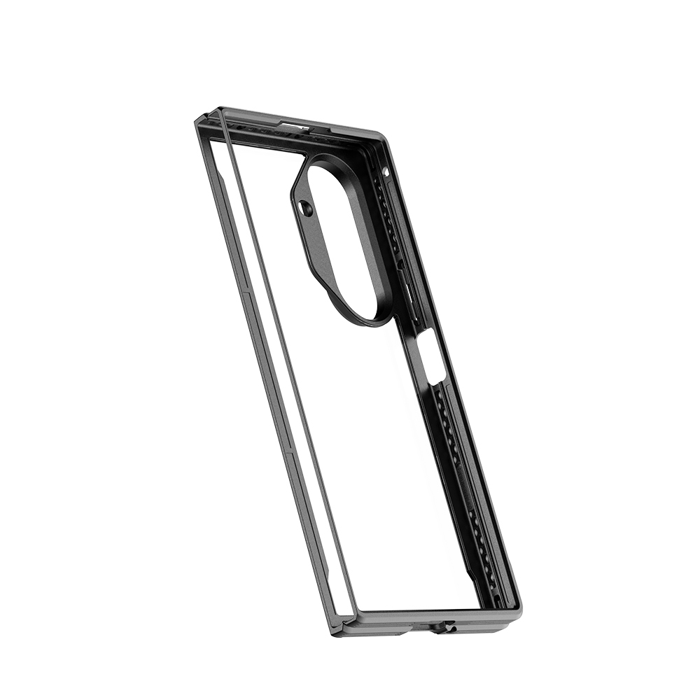 Galaxy Z Fold 7 Case M-Safe Charging Feature Airbag Raptic Shield Series Transparent Back Cover - 5