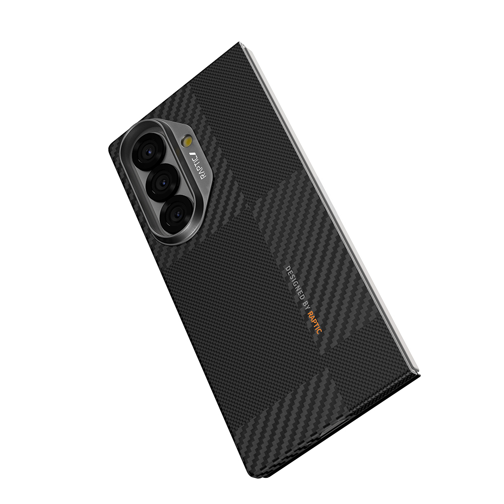 Galaxy Z Fold 7 Case with M-safe Charging Feature, 600D Metal Camera Frame, Raptic Aramid Fiber Geotik Series Cover - 4
