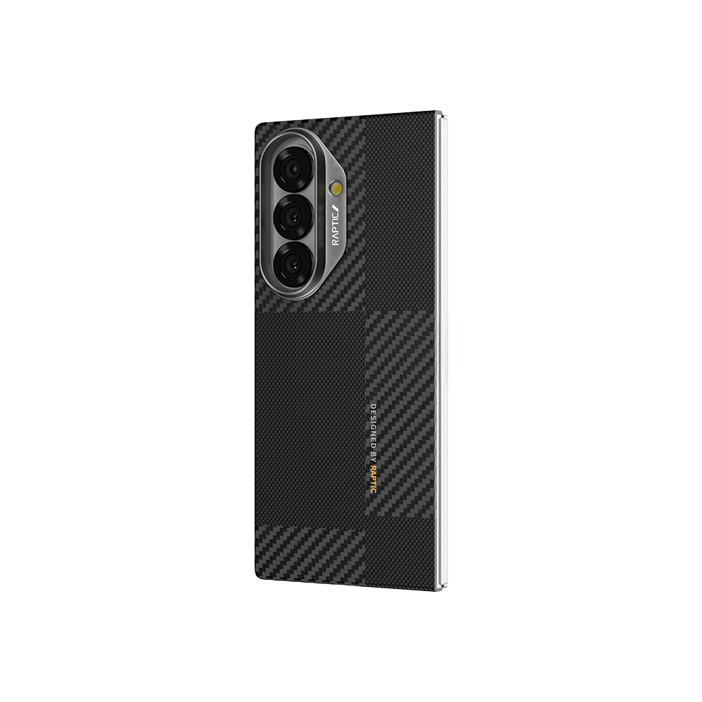 Galaxy Z Fold 7 Case with M-safe Charging Feature, 600D Metal Camera Frame, Raptic Aramid Fiber Geotik Series Cover - 5