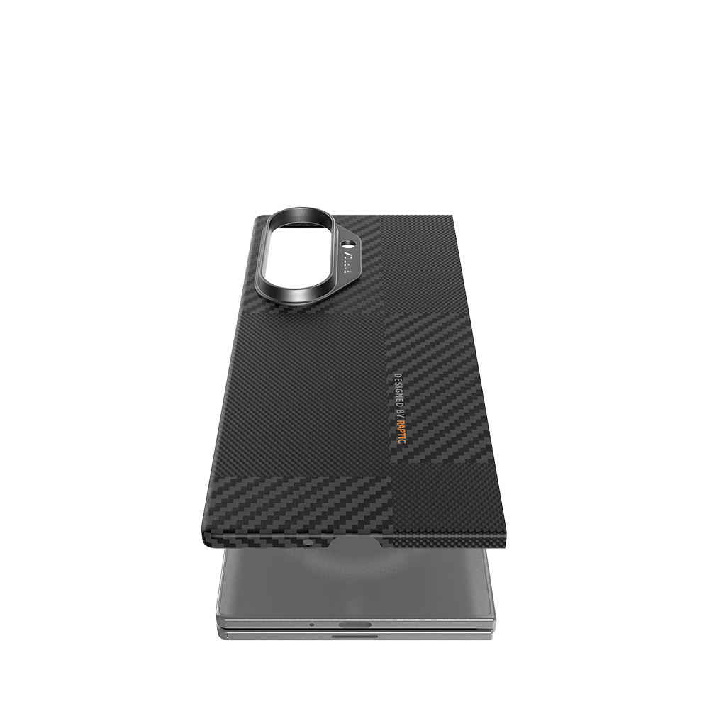 Galaxy Z Fold 7 Case with M-safe Charging Feature, 600D Metal Camera Frame, Raptic Aramid Fiber Geotik Series Cover - 8