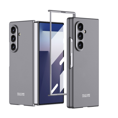 Galaxy Z Fold 7 Case Zore Hard Case Cover Grey