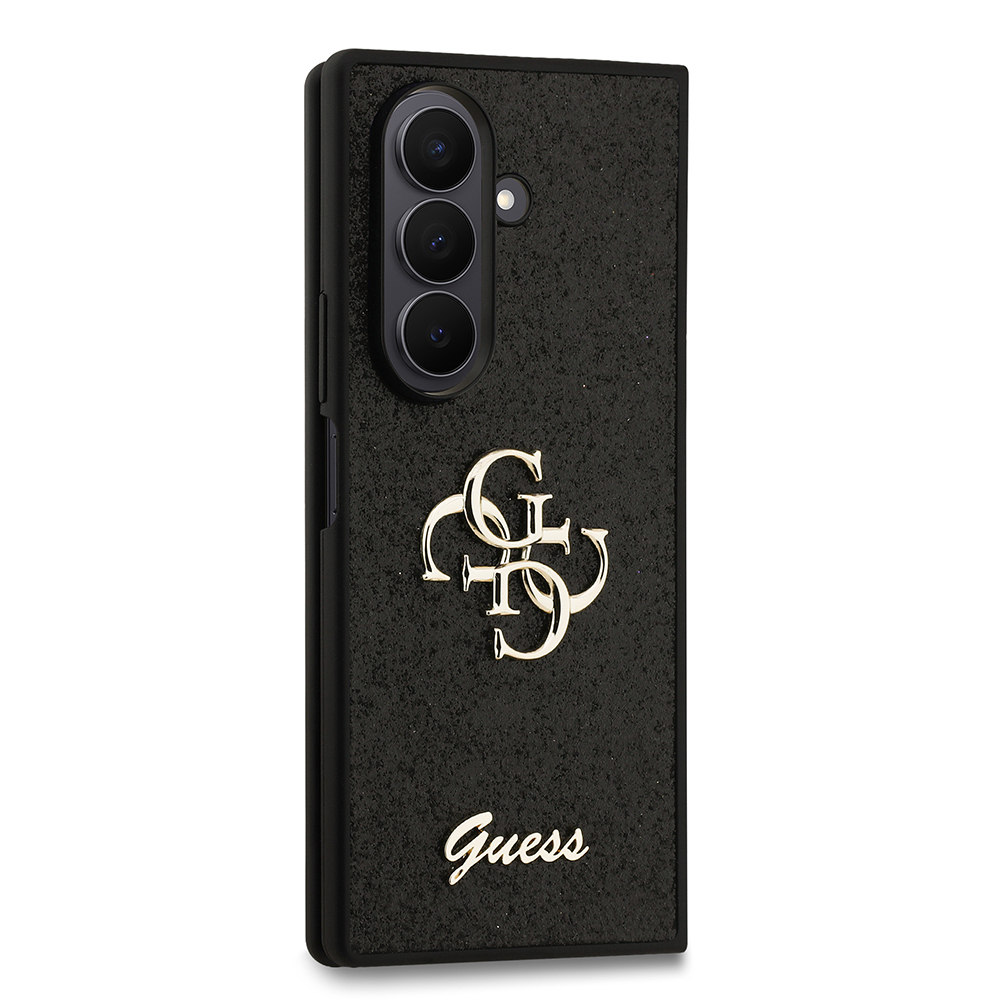 Galaxy Z Fold 7 Kılıf Guess Orjinal Lisanslı 4G Büyük Metal Logolu Glitter Kapak - 6