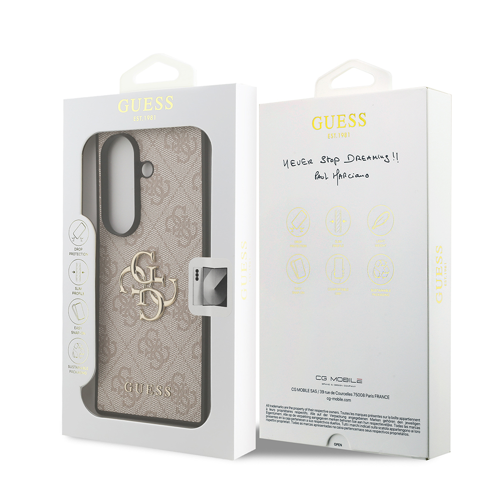 Galaxy Z Fold 7 Kılıf Guess Orjinal Lisanslı PU Deri Büyük Metal Logo Dizaynlı Kapak - 11