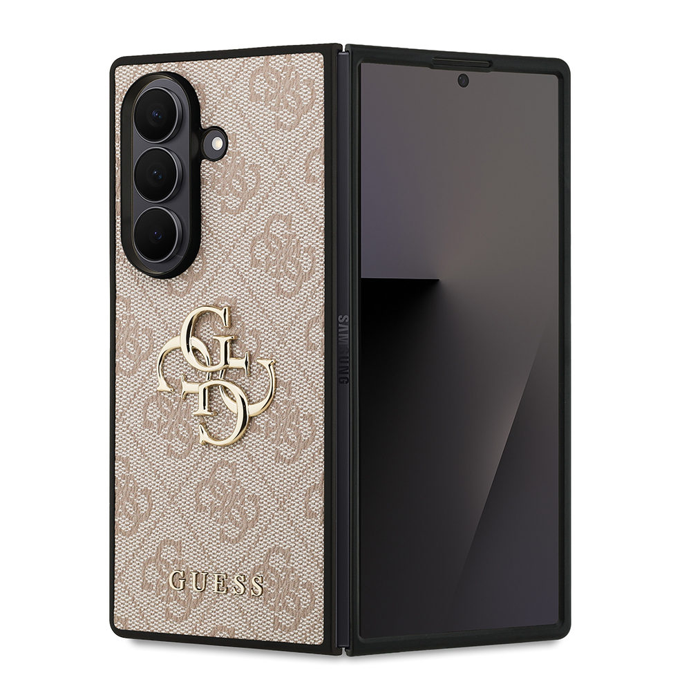 Galaxy Z Fold 7 Kılıf Guess Orjinal Lisanslı PU Deri Büyük Metal Logo Dizaynlı Kapak - 2