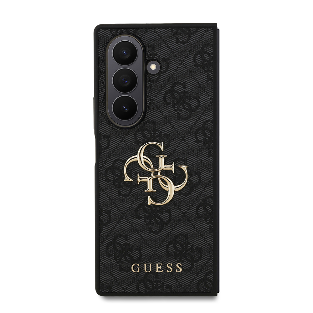 Galaxy Z Fold 7 Kılıf Guess Orjinal Lisanslı PU Deri Büyük Metal Logo Dizaynlı Kapak - 12